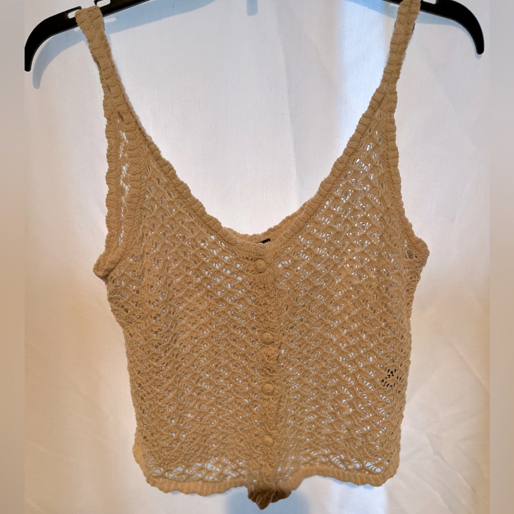 Moon and Madison Petite Crochet Tank